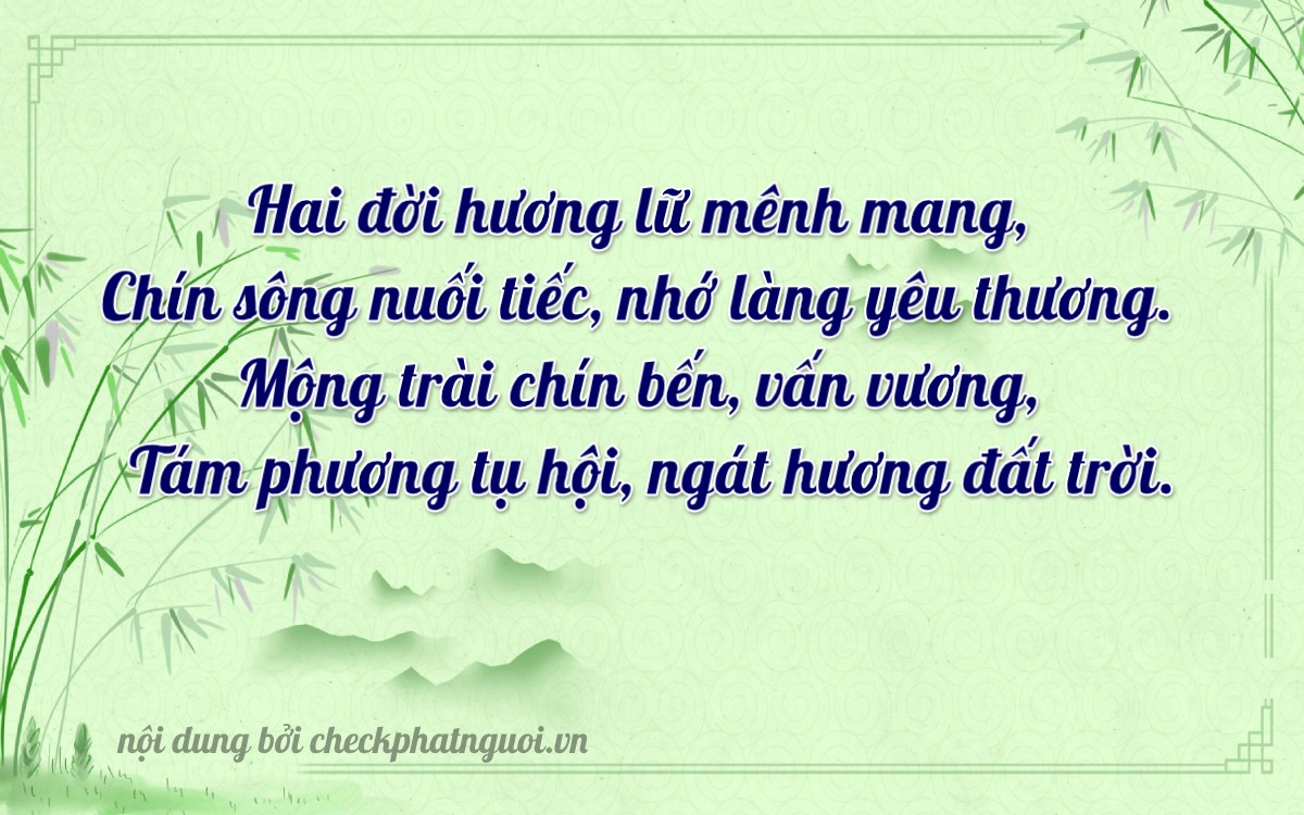 Bài thơ ý nghĩa cho <b>biển số 63B1-23998</b> tại website checkphatnguoi.vn