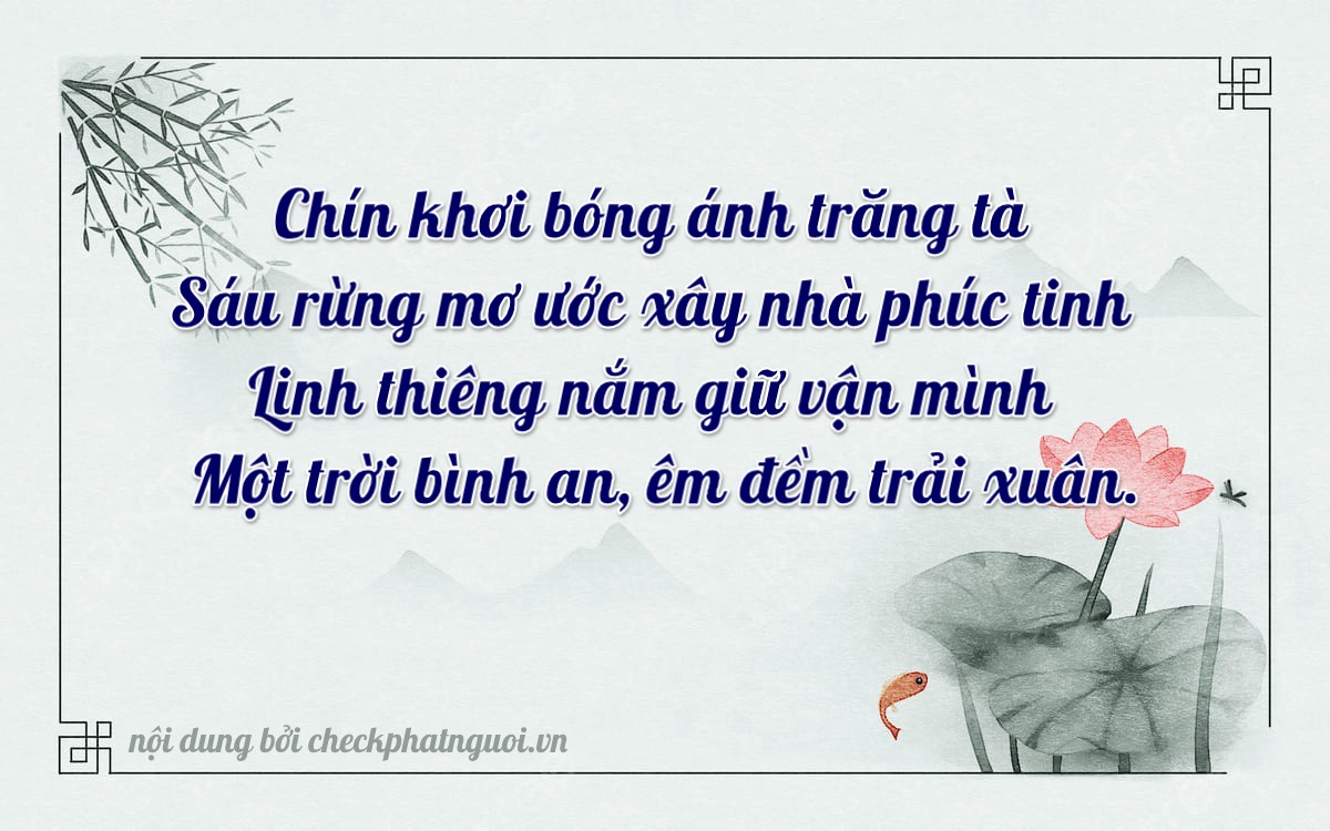 Bài thơ ý nghĩa cho <b>biển số 63B1-96061</b> tại website checkphatnguoi.vn