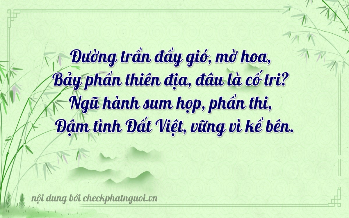 Bài thơ ý nghĩa cho <b>biển số 63B2-73978</b> tại website checkphatnguoi.vn