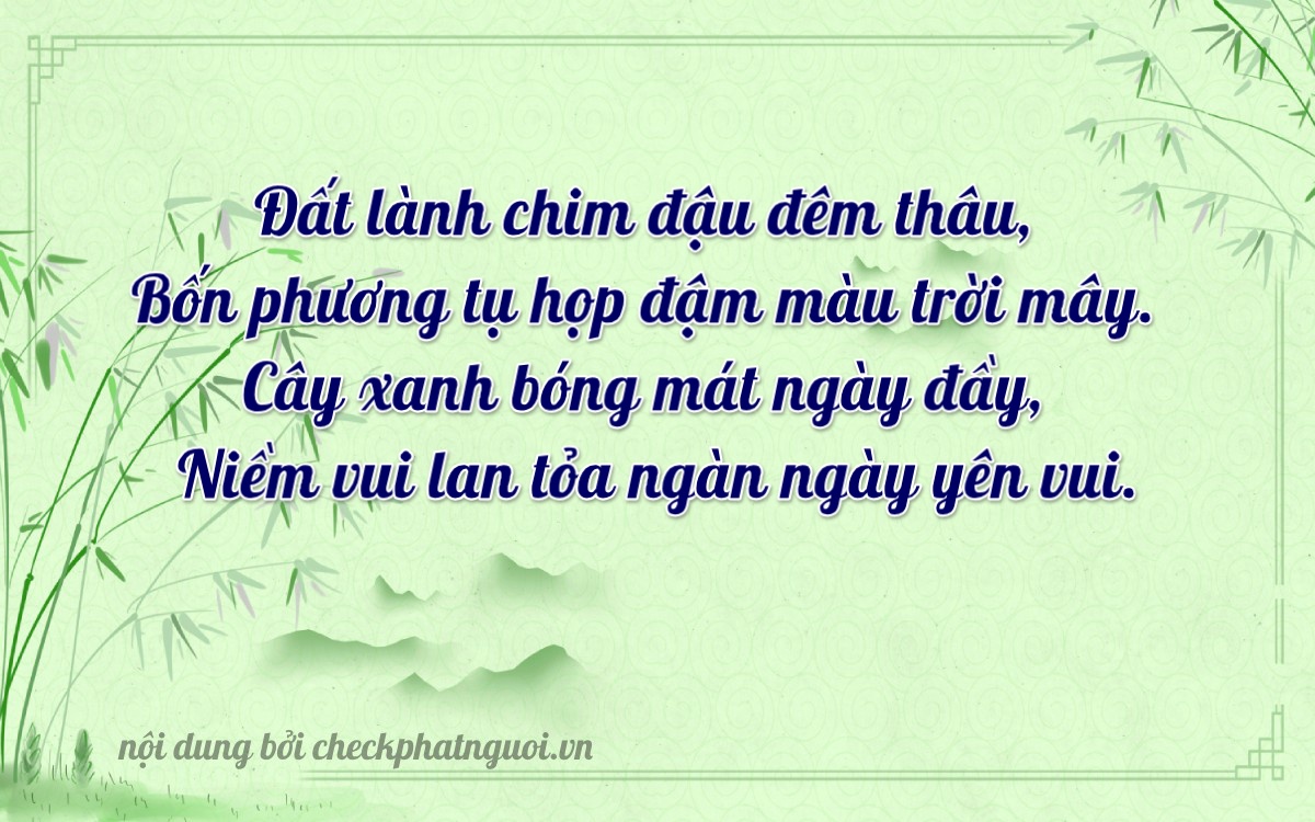 Bài thơ ý nghĩa cho <b>biển số 63B3-34702</b> tại website checkphatnguoi.vn