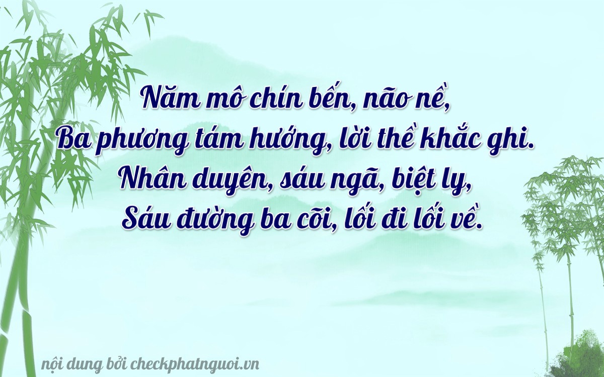 Bài thơ ý nghĩa cho <b>biển số 63B3-58936</b> tại website checkphatnguoi.vn