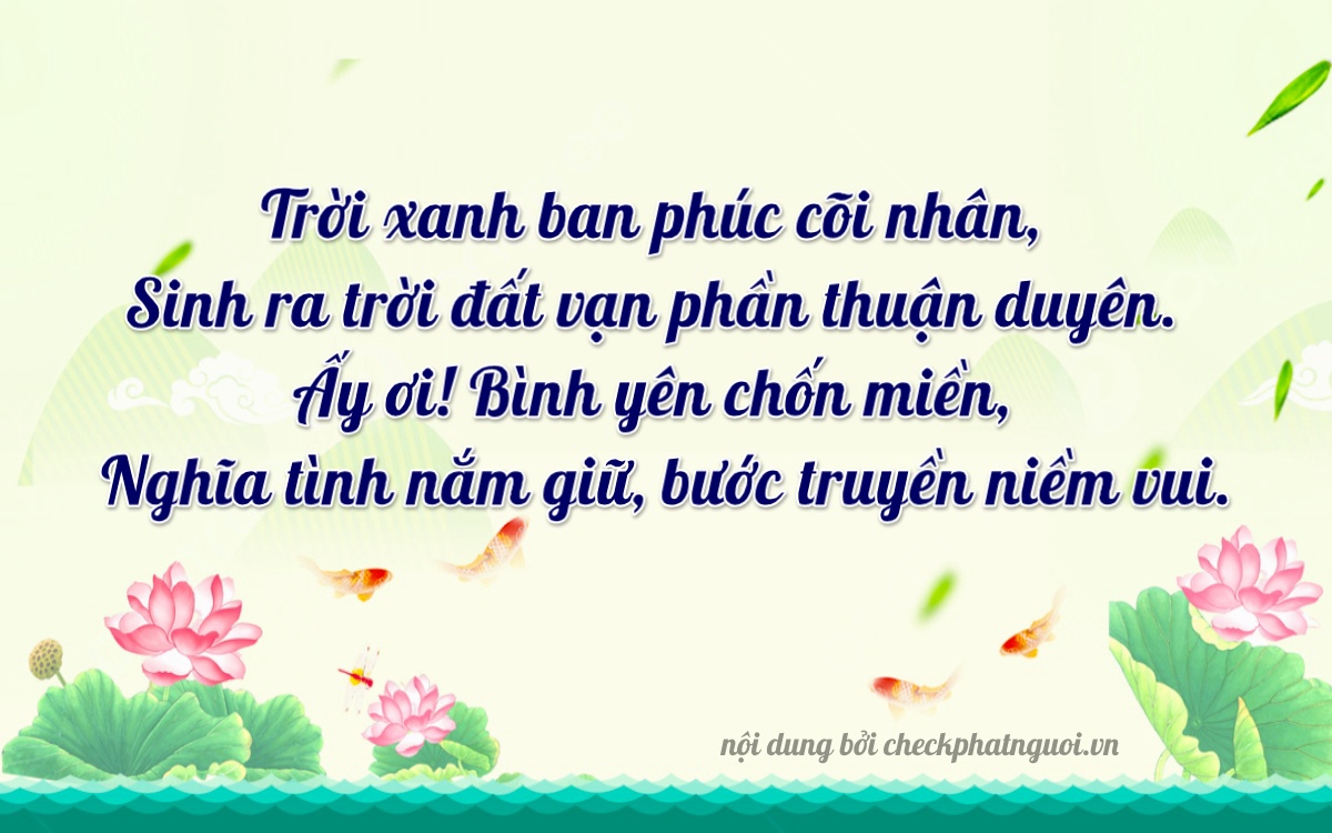 Bài thơ ý nghĩa cho <b>biển số 63B3-86448</b> tại website checkphatnguoi.vn