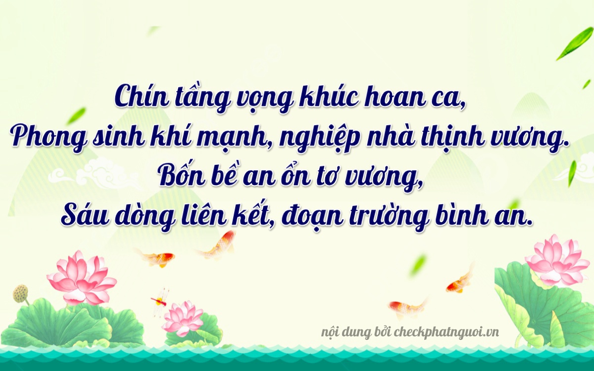Bài thơ ý nghĩa cho <b>biển số 63B3-97946</b> tại website checkphatnguoi.vn