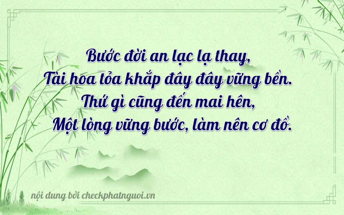 Bài thơ ý nghĩa cho <b>biển số 63B4-24751</b> tại website checkphatnguoi.vn