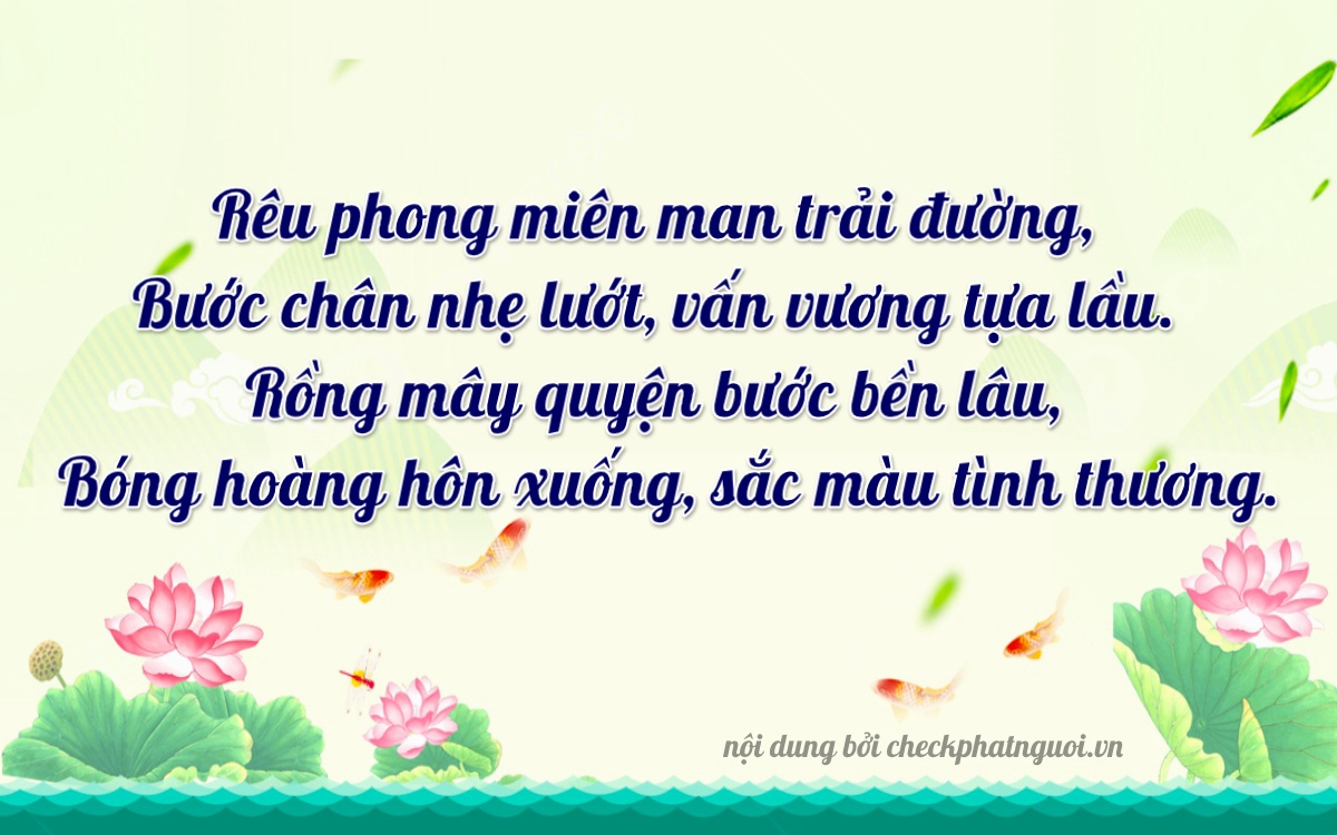 Bài thơ ý nghĩa cho <b>biển số 63B4-62562</b> tại website checkphatnguoi.vn