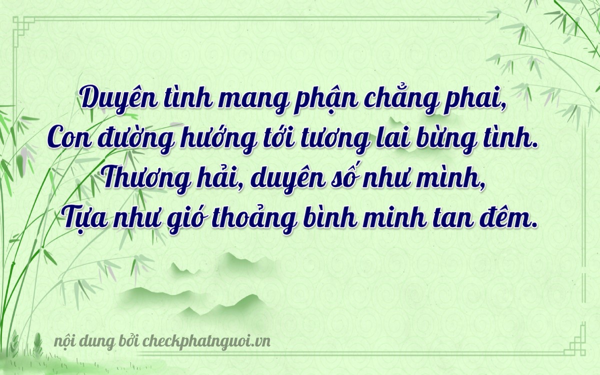 Bài thơ ý nghĩa cho <b>biển số 63B4-87941</b> tại website checkphatnguoi.vn