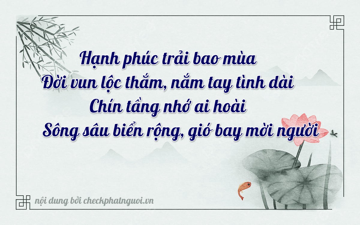 Bài thơ ý nghĩa cho <b>biển số 63B4-89481</b> tại website checkphatnguoi.vn