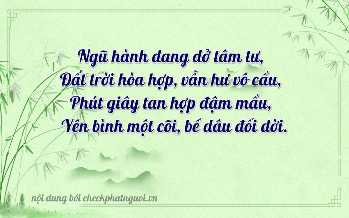 Bài thơ ý nghĩa cho <b>biển số 63B5-28155</b> tại website checkphatnguoi.vn