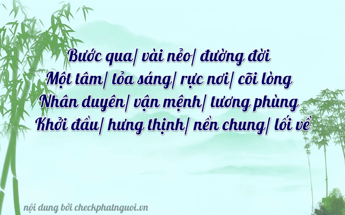 Bài thơ ý nghĩa cho <b>biển số 63B6-01625</b> tại website checkphatnguoi.vn