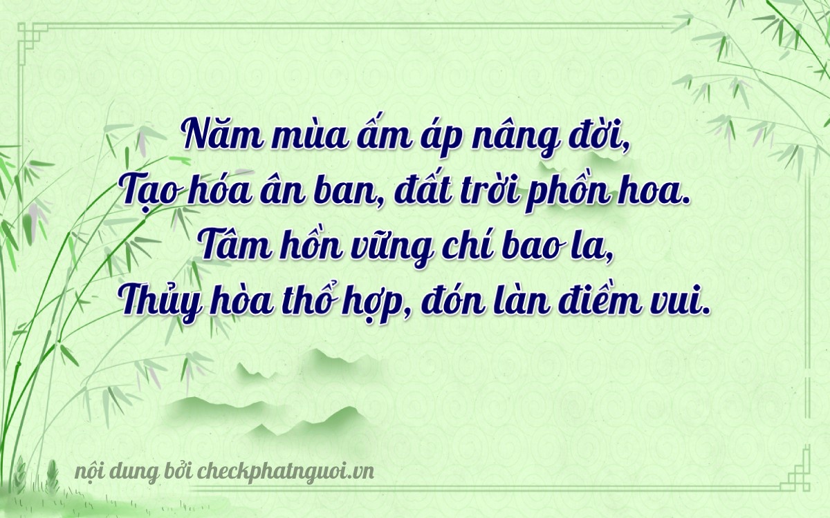 Bài thơ ý nghĩa cho <b>biển số 63B6-55084</b> tại website checkphatnguoi.vn