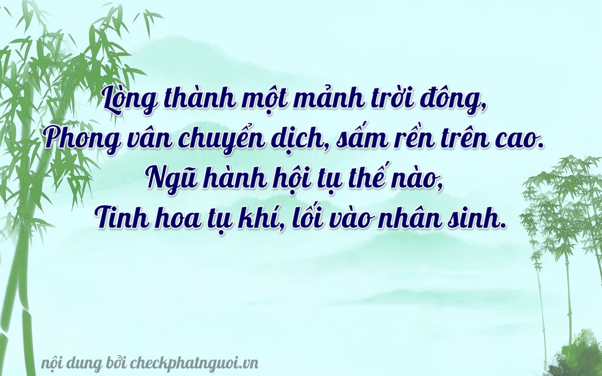 Bài thơ ý nghĩa cho <b>biển số 63B7-02233</b> tại website checkphatnguoi.vn