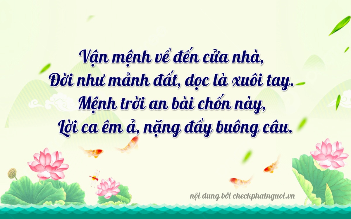 Bài thơ ý nghĩa cho <b>biển số 63B7-12880</b> tại website checkphatnguoi.vn