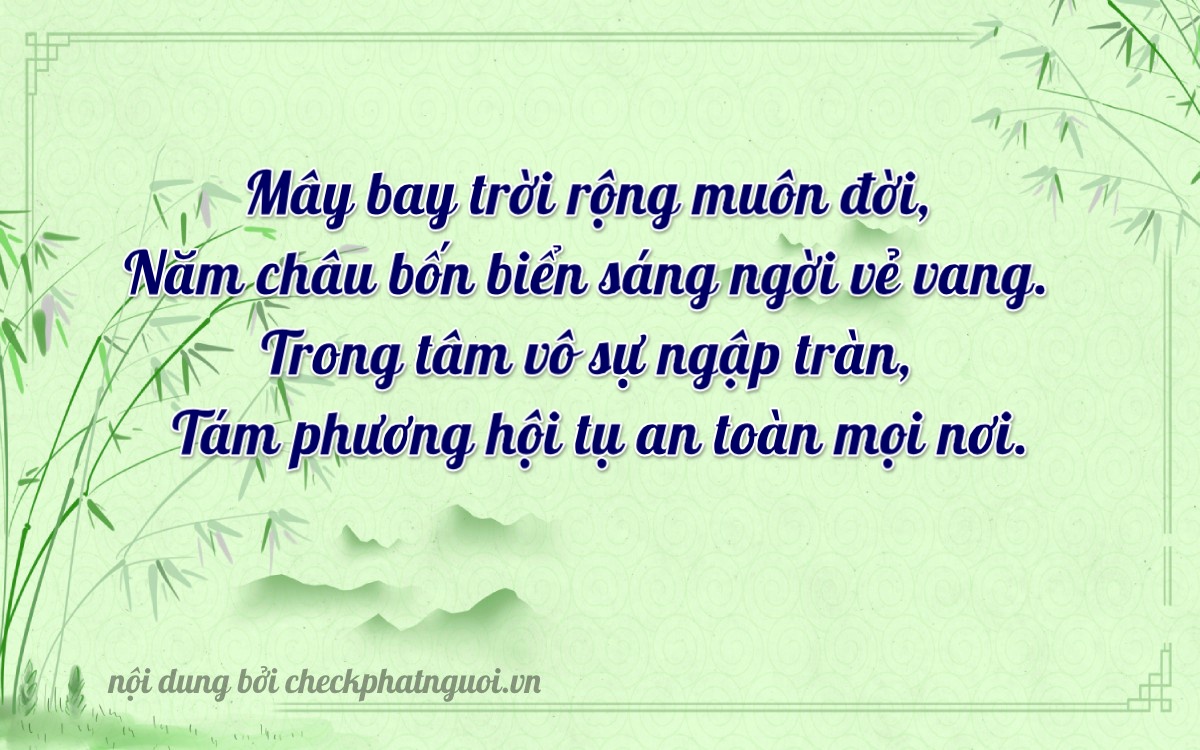 Bài thơ ý nghĩa cho <b>biển số 63B7-29278</b> tại website checkphatnguoi.vn