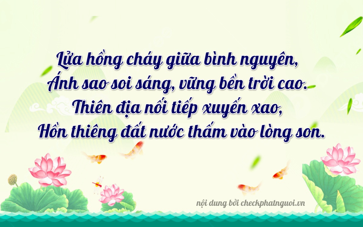 Bài thơ ý nghĩa cho <b>biển số 63B7-56112</b> tại website checkphatnguoi.vn