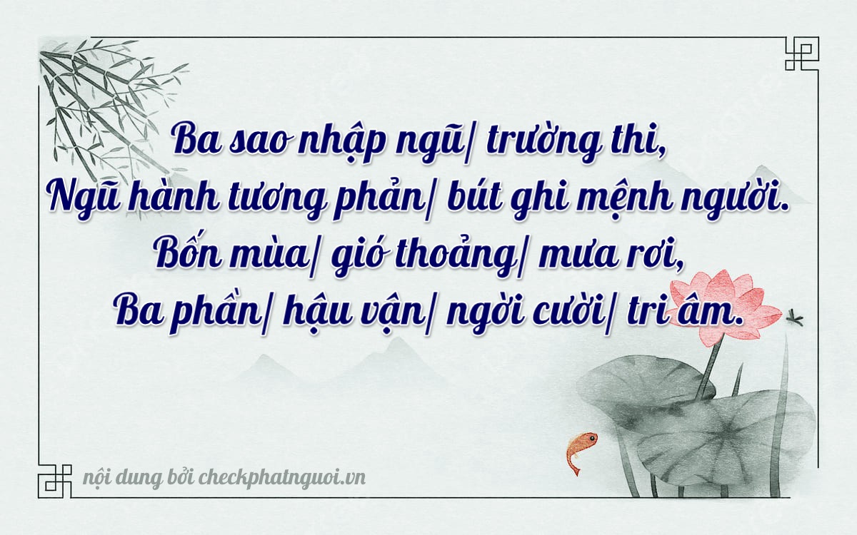 Bài thơ ý nghĩa cho <b>biển số 63B8-32143</b> tại website checkphatnguoi.vn