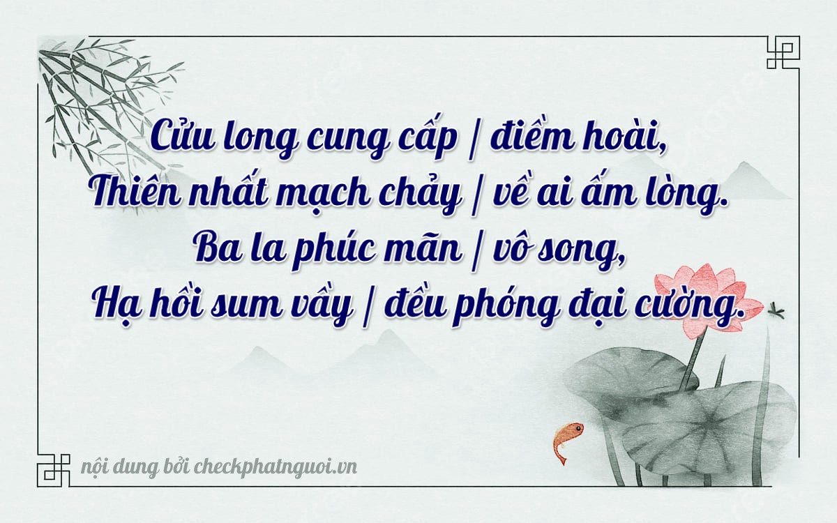 Bài thơ ý nghĩa cho <b>biển số 63B9-88634</b> tại website checkphatnguoi.vn