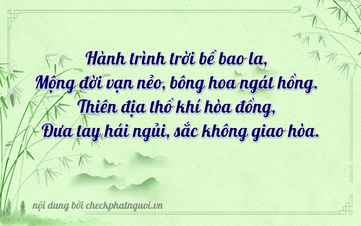 Bài thơ ý nghĩa cho <b>biển số 63D1-01289</b> tại website checkphatnguoi.vn