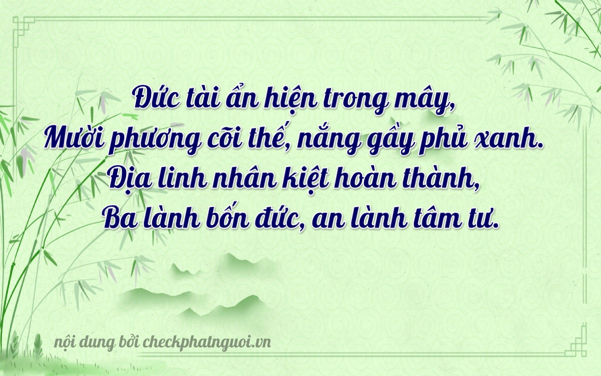 Bài thơ ý nghĩa cho <b>biển số 63D1-15436</b> tại website checkphatnguoi.vn