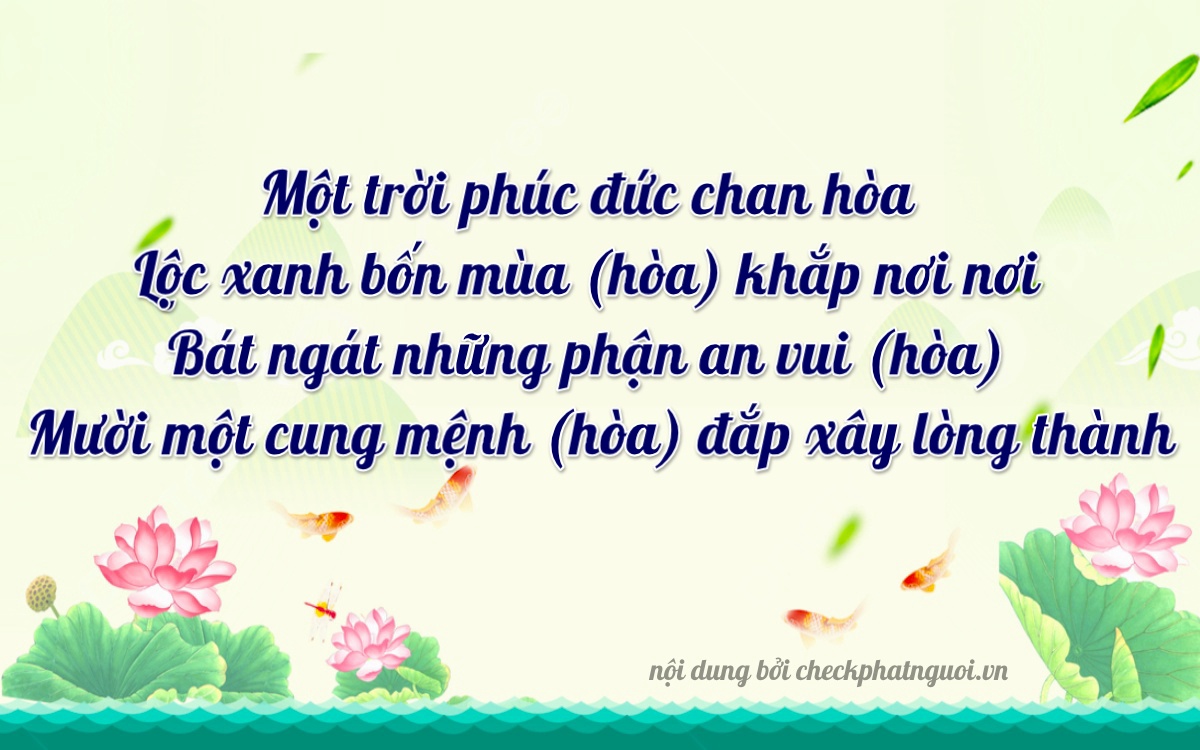 Bài thơ ý nghĩa cho <b>biển số 63E-01148</b> tại website checkphatnguoi.vn