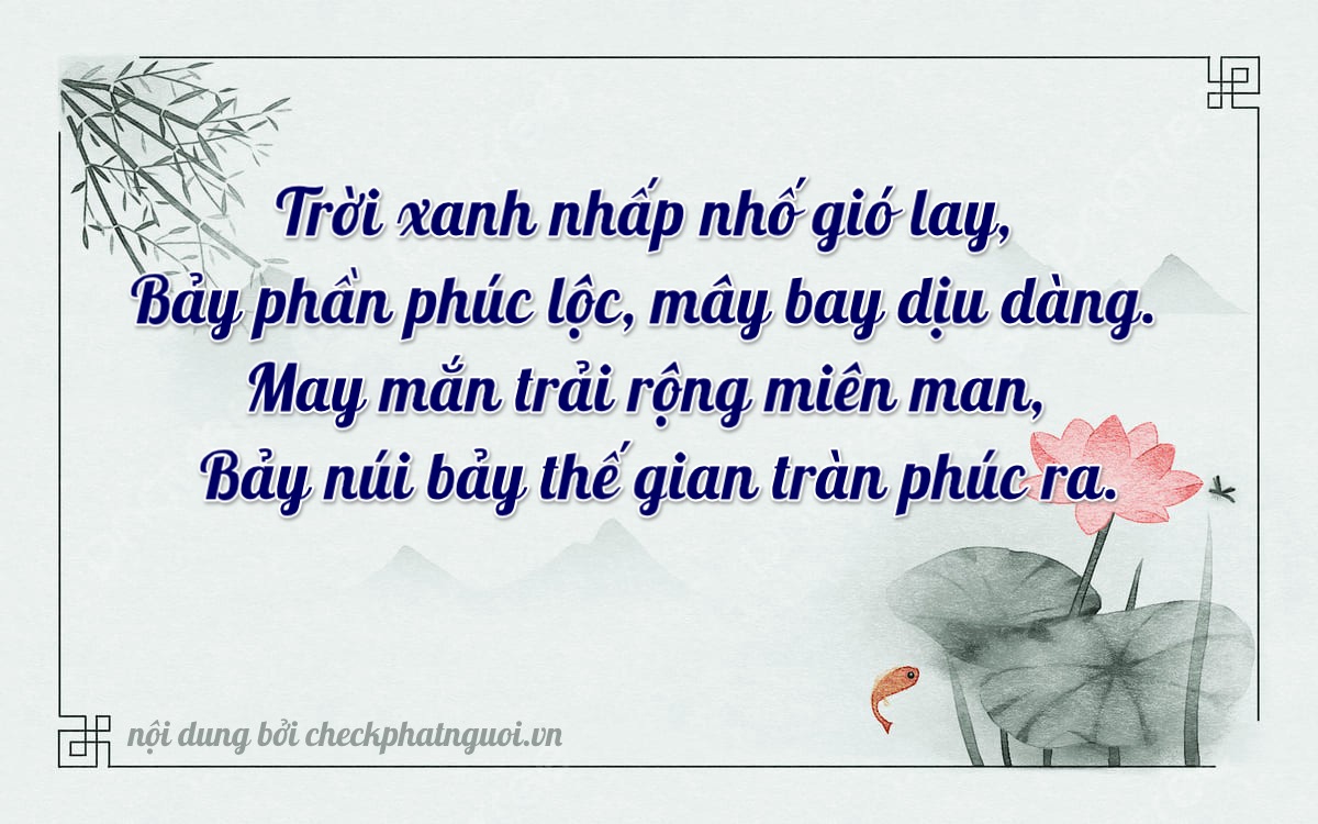 Bài thơ ý nghĩa cho <b>biển số 63G1-17767</b> tại website checkphatnguoi.vn