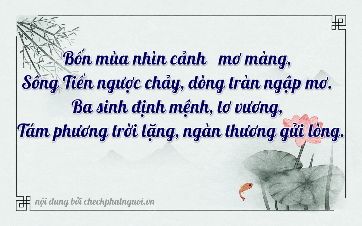 Bài thơ ý nghĩa cho <b>biển số 63H-04938</b> tại website checkphatnguoi.vn