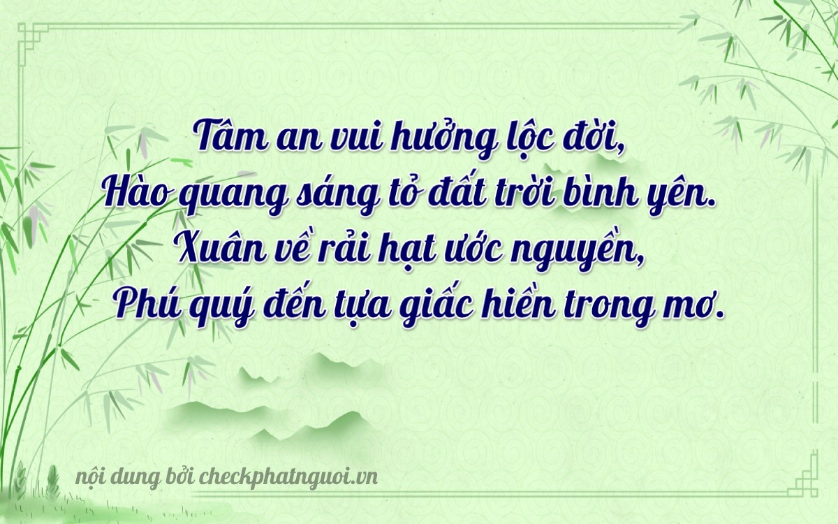 Bài thơ ý nghĩa cho <b>biển số 63H-42568</b> tại website checkphatnguoi.vn