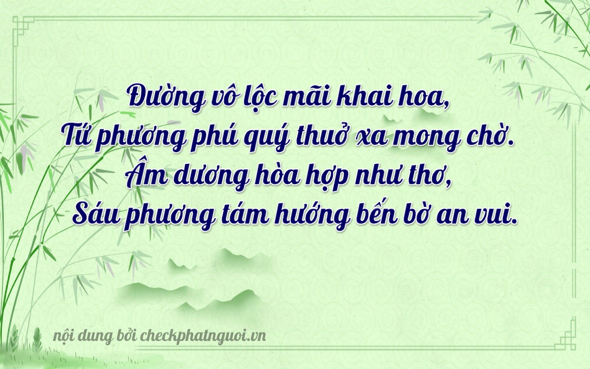 Bài thơ ý nghĩa cho <b>biển số 63H-46666</b> tại website checkphatnguoi.vn