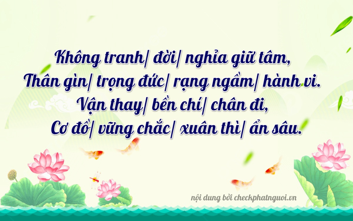 Bài thơ ý nghĩa cho <b>biển số 63P1-05490</b> tại website checkphatnguoi.vn