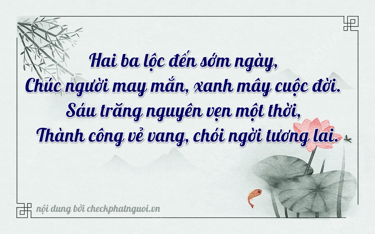 Bài thơ ý nghĩa cho <b>biển số 63P1-23663</b> tại website checkphatnguoi.vn