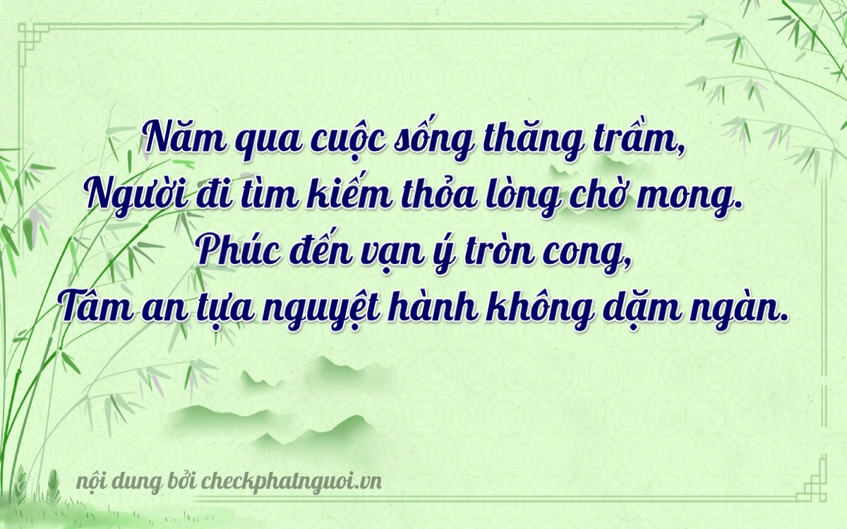 Bài thơ ý nghĩa cho <b>biển số 63P1-58947</b> tại website checkphatnguoi.vn