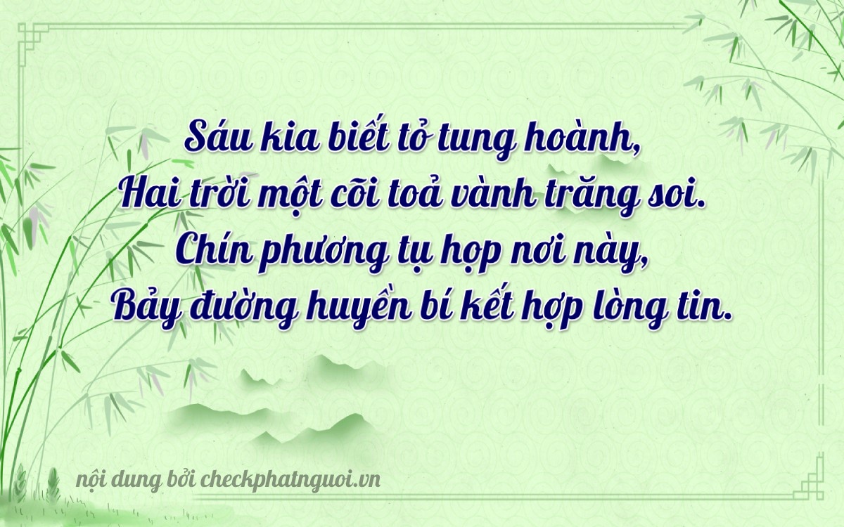 Bài thơ ý nghĩa cho <b>biển số 63P1-62197</b> tại website checkphatnguoi.vn