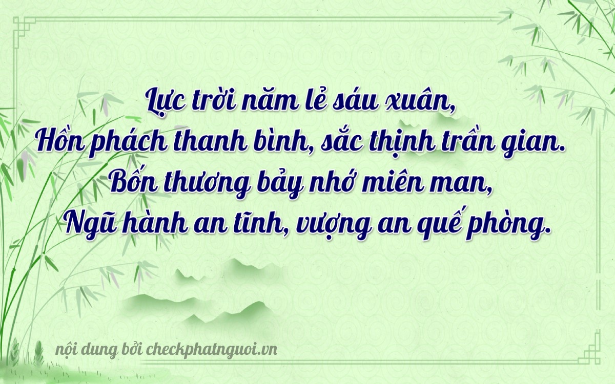 Bài thơ ý nghĩa cho <b>biển số 63V-54617</b> tại website checkphatnguoi.vn