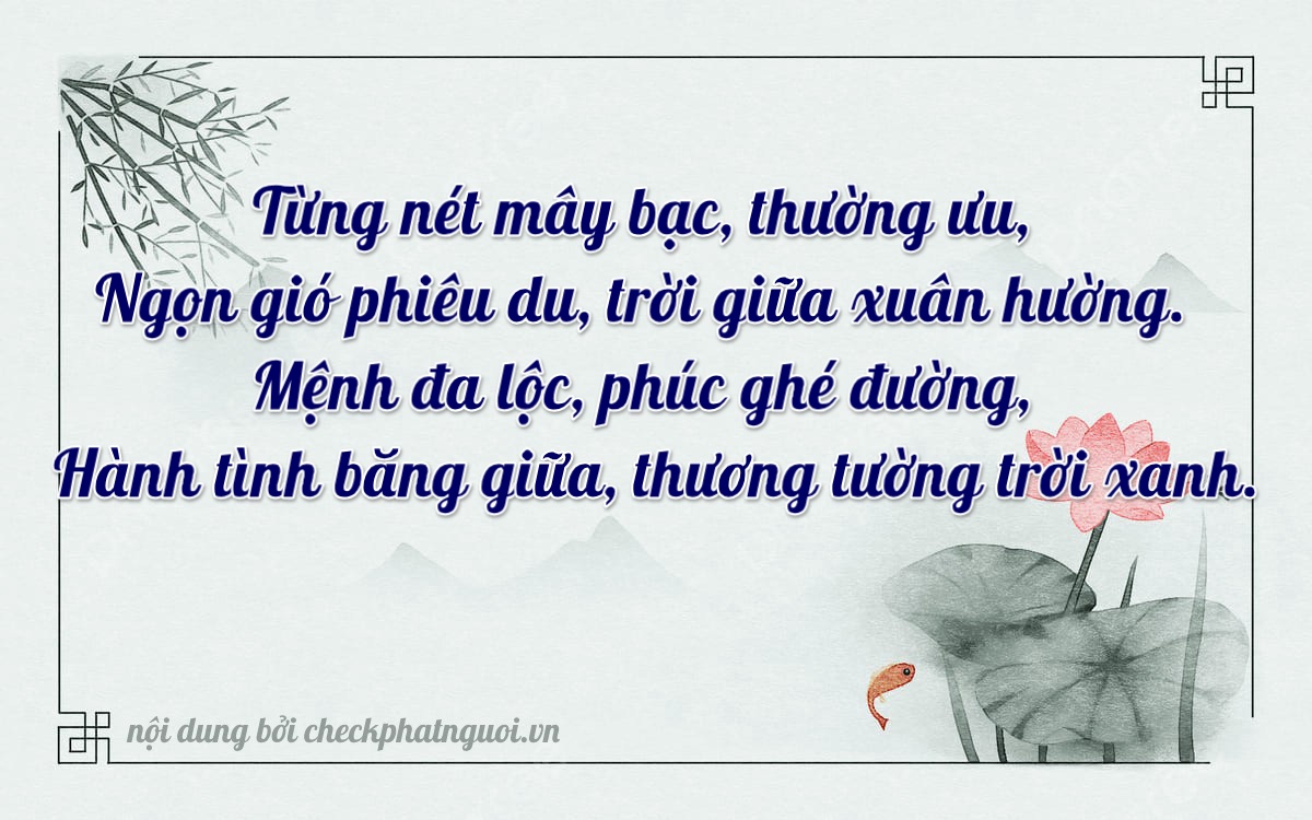 Bài thơ ý nghĩa cho <b>biển số 63X-10452</b> tại website checkphatnguoi.vn