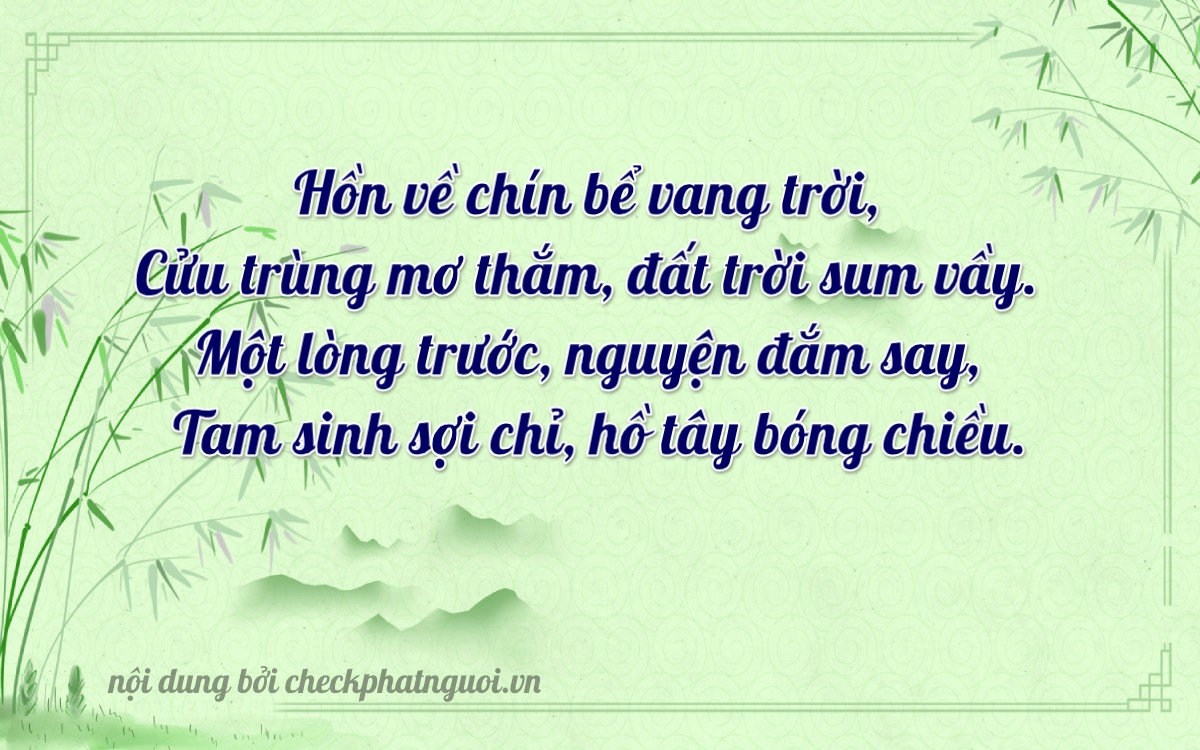 Bài thơ ý nghĩa cho <b>biển số 63X-89143</b> tại website checkphatnguoi.vn