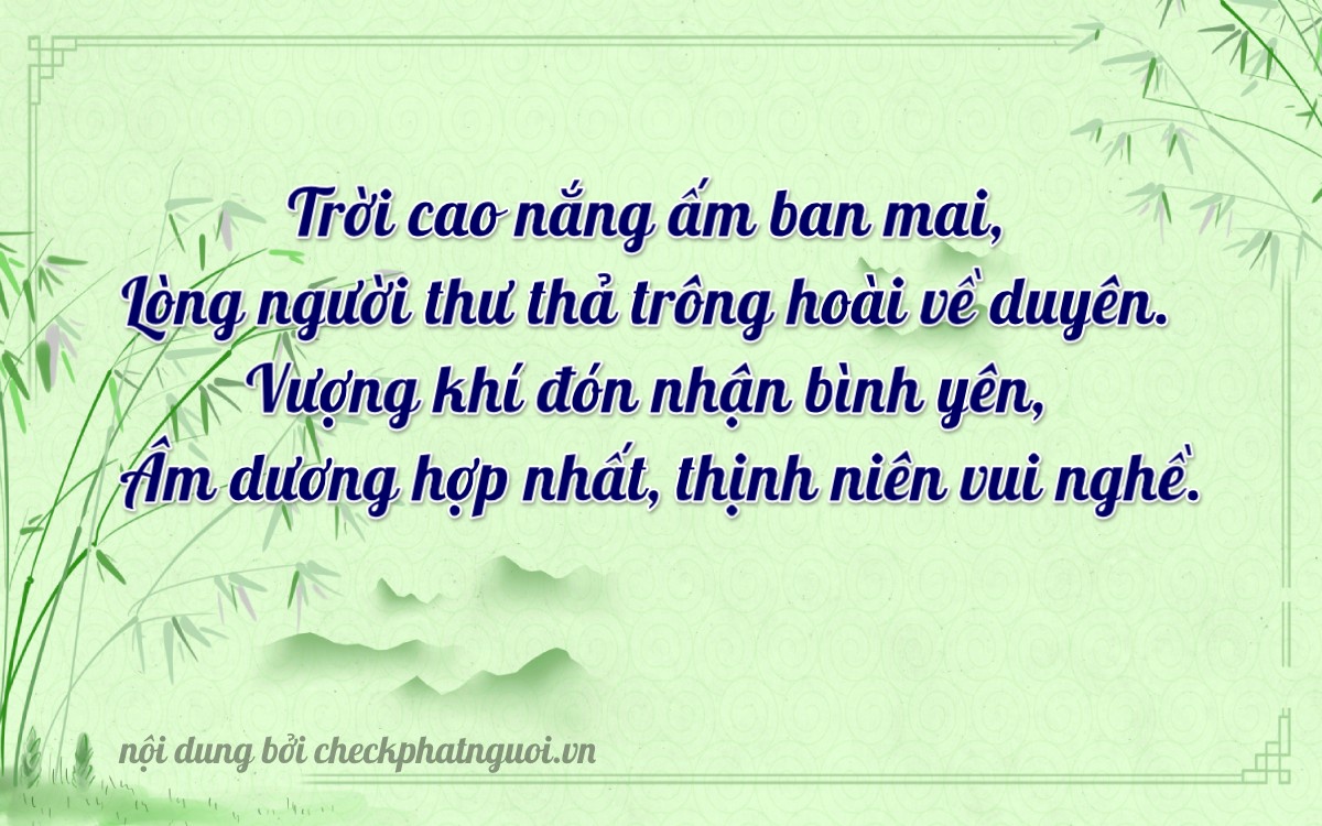 Bài thơ ý nghĩa cho <b>biển số 64446</b> tại website checkphatnguoi.vn