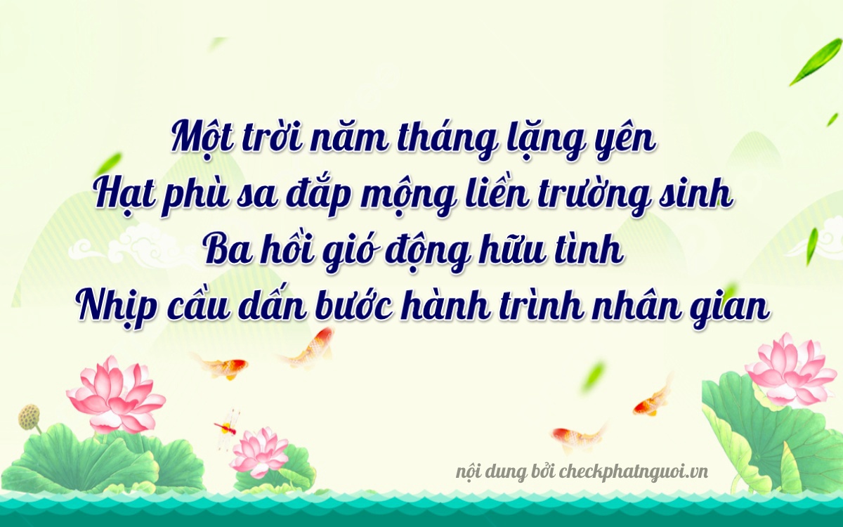 Bài thơ ý nghĩa cho <b>biển số 64A-08131</b> tại website checkphatnguoi.vn