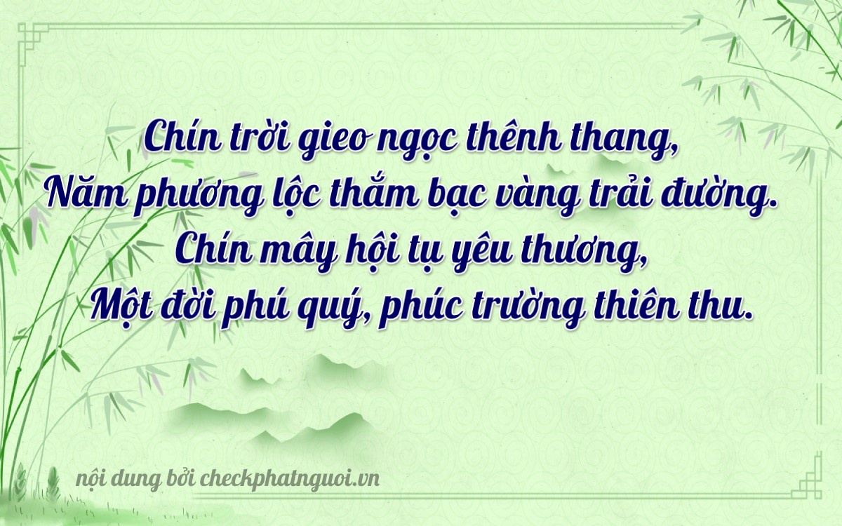 Bài thơ ý nghĩa cho <b>biển số 64A-09591</b> tại website checkphatnguoi.vn