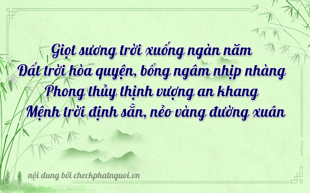 Bài thơ ý nghĩa cho <b>biển số 64A-15059</b> tại website checkphatnguoi.vn