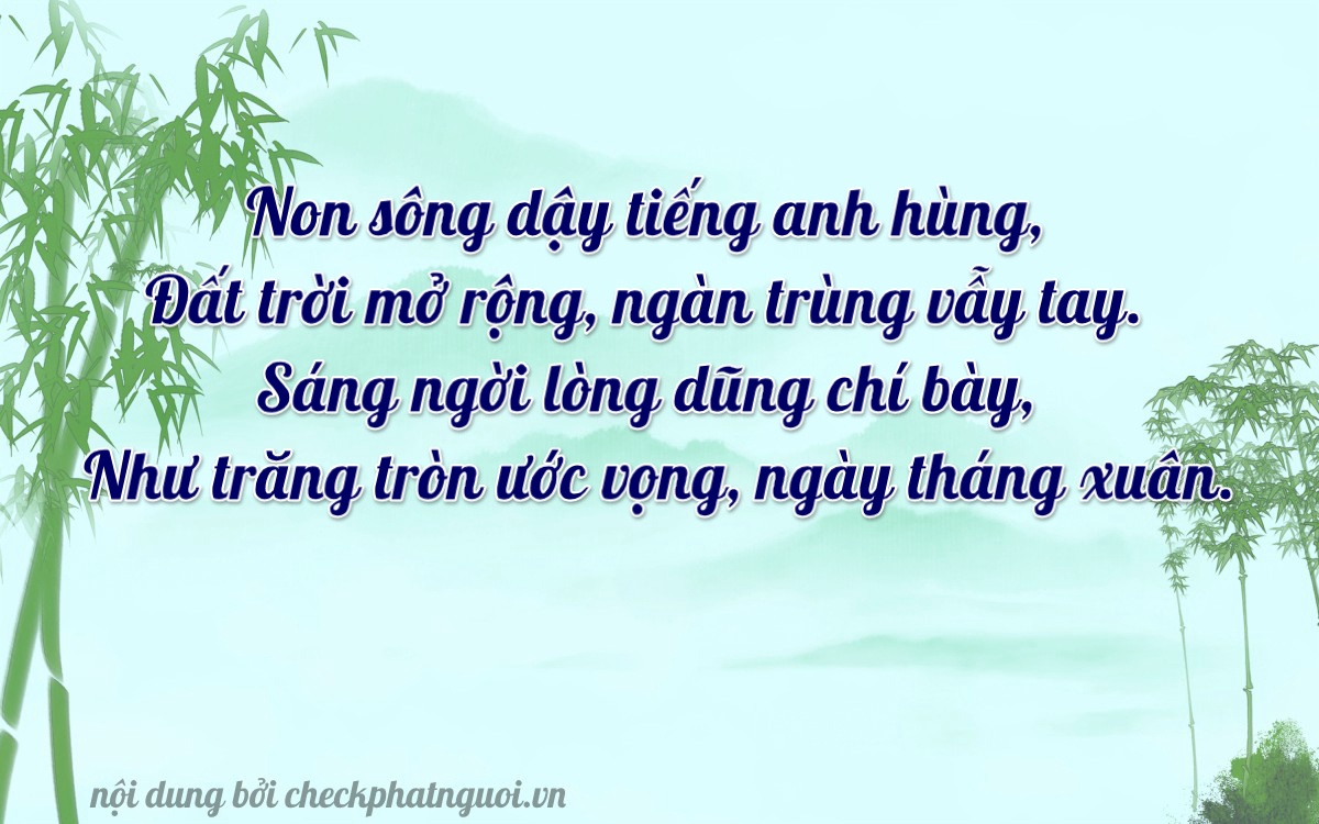 Bài thơ ý nghĩa cho <b>biển số 64A-15641</b> tại website checkphatnguoi.vn