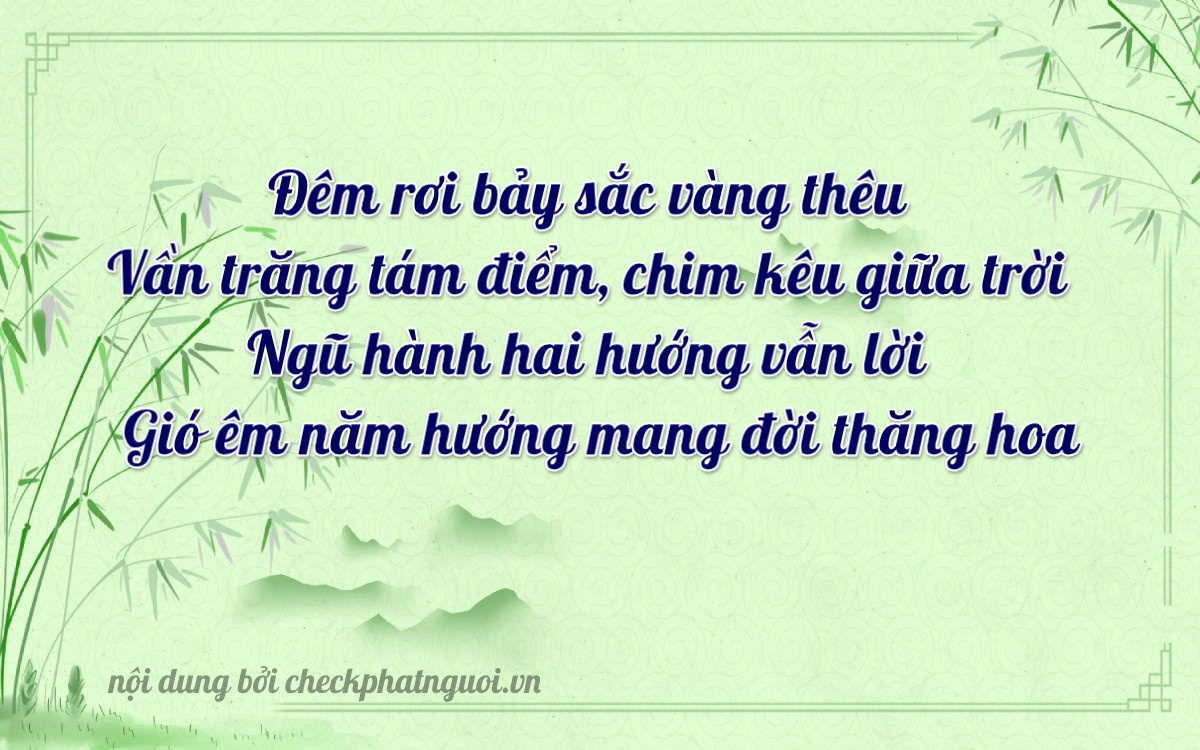 Bài thơ ý nghĩa cho <b>biển số 64A-18752</b> tại website checkphatnguoi.vn