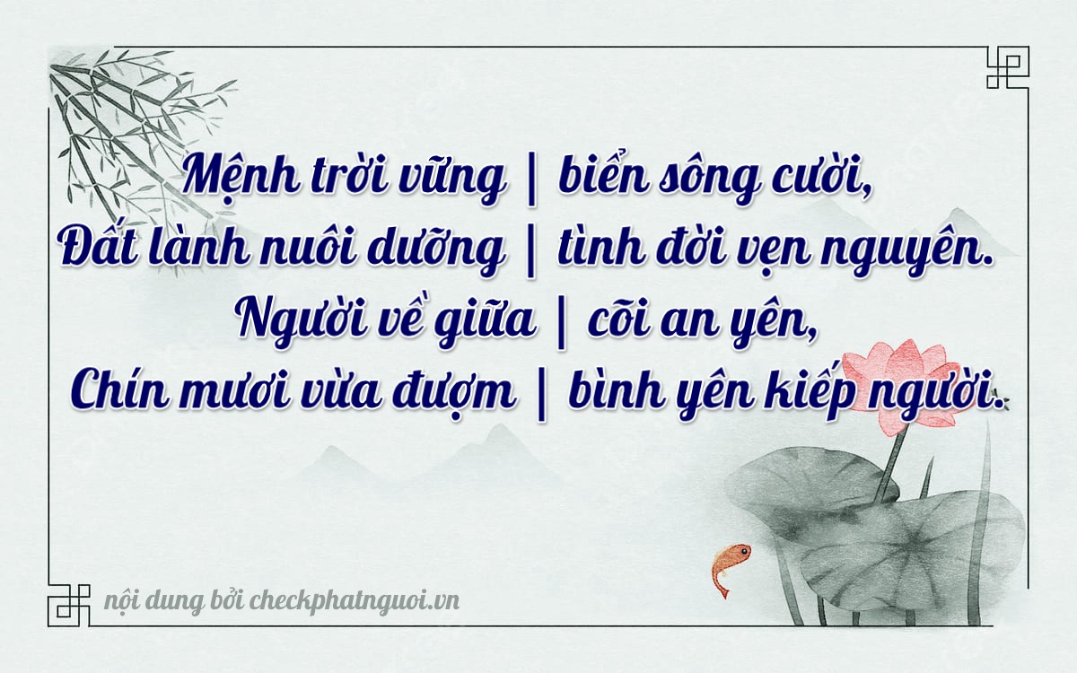 Bài thơ ý nghĩa cho <b>biển số 64AA-16999</b> tại website checkphatnguoi.vn