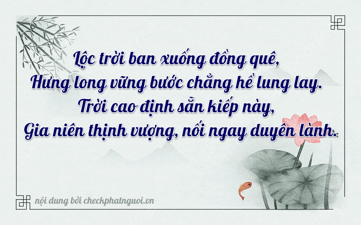 Bài thơ ý nghĩa cho <b>biển số 64AC-25416</b> tại website checkphatnguoi.vn