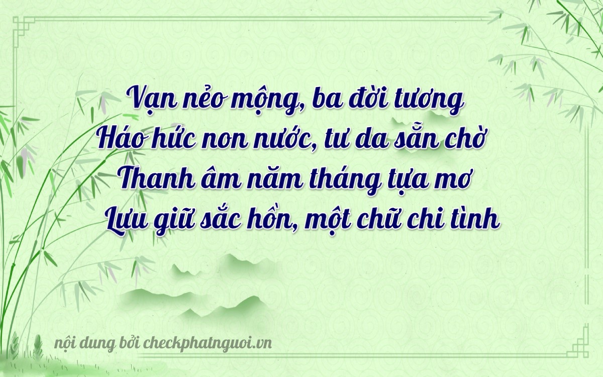 Bài thơ ý nghĩa cho <b>biển số 64B1-36351</b> tại website checkphatnguoi.vn