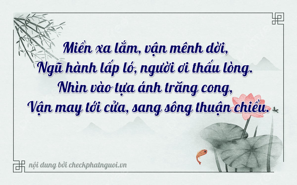 Bài thơ ý nghĩa cho <b>biển số 64B1-72595</b> tại website checkphatnguoi.vn