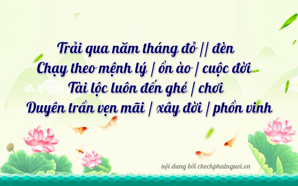 Bài thơ ý nghĩa cho <b>biển số 64B1-86648</b> tại website checkphatnguoi.vn