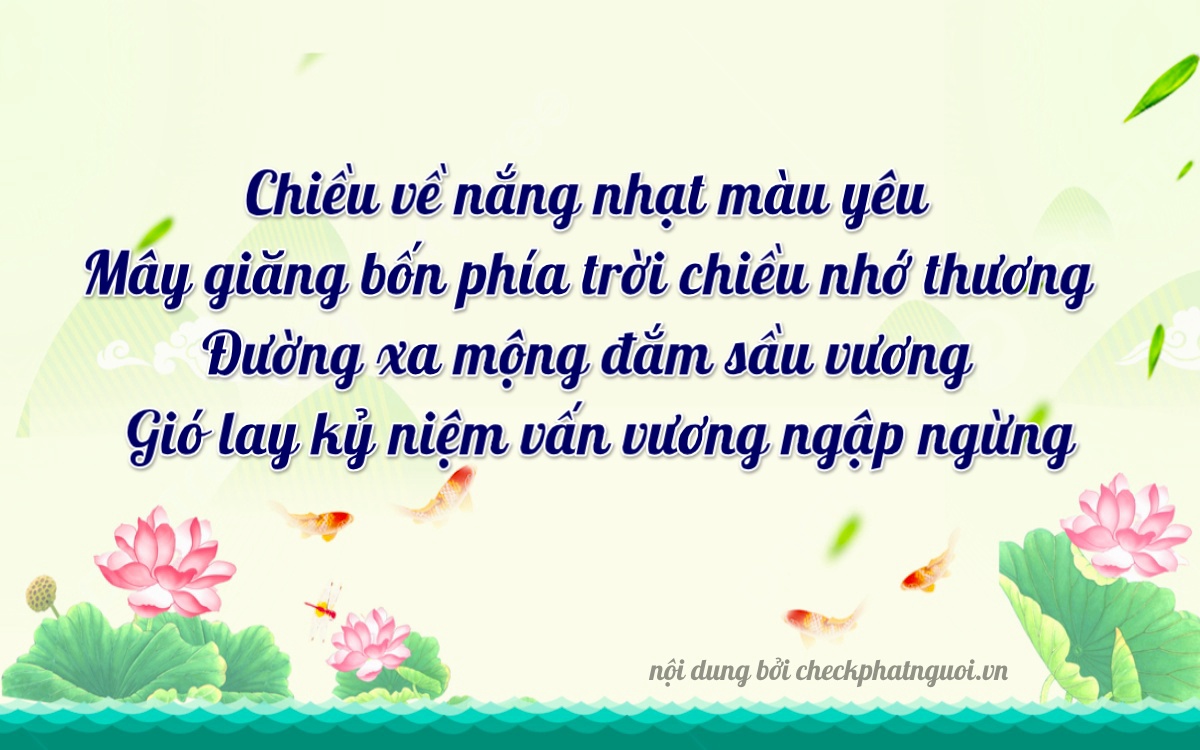 Bài thơ ý nghĩa cho <b>biển số 64B1-91216</b> tại website checkphatnguoi.vn