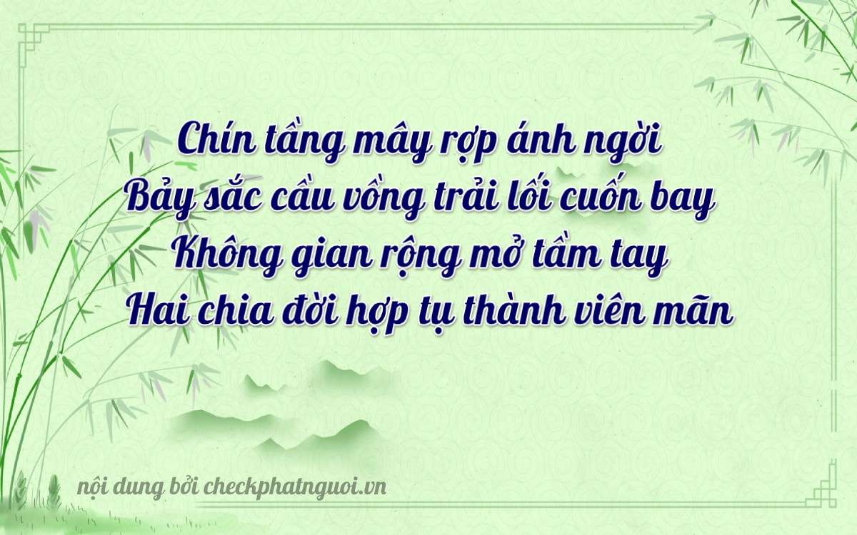 Bài thơ ý nghĩa cho <b>biển số 64B1-97002</b> tại website checkphatnguoi.vn