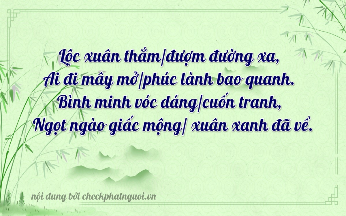 Bài thơ ý nghĩa cho <b>biển số 64B2-58809</b> tại website checkphatnguoi.vn