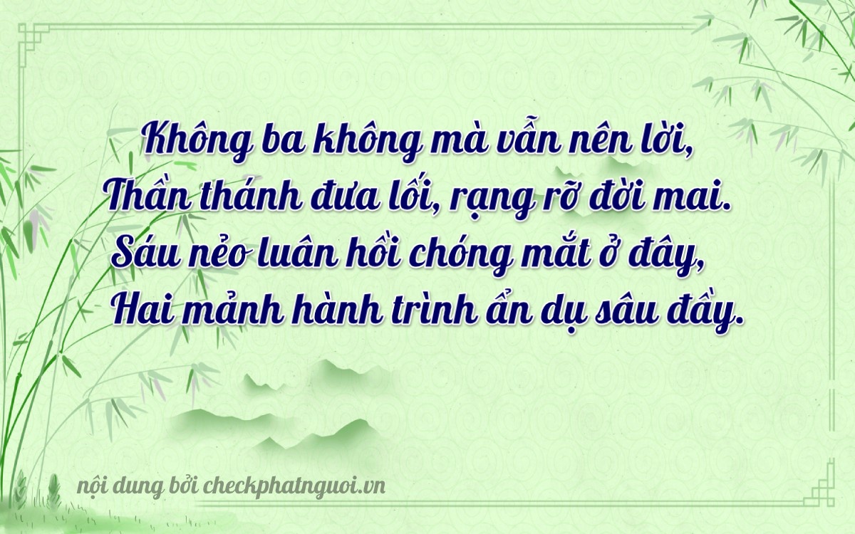 Bài thơ ý nghĩa cho <b>biển số 64C-09623</b> tại website checkphatnguoi.vn