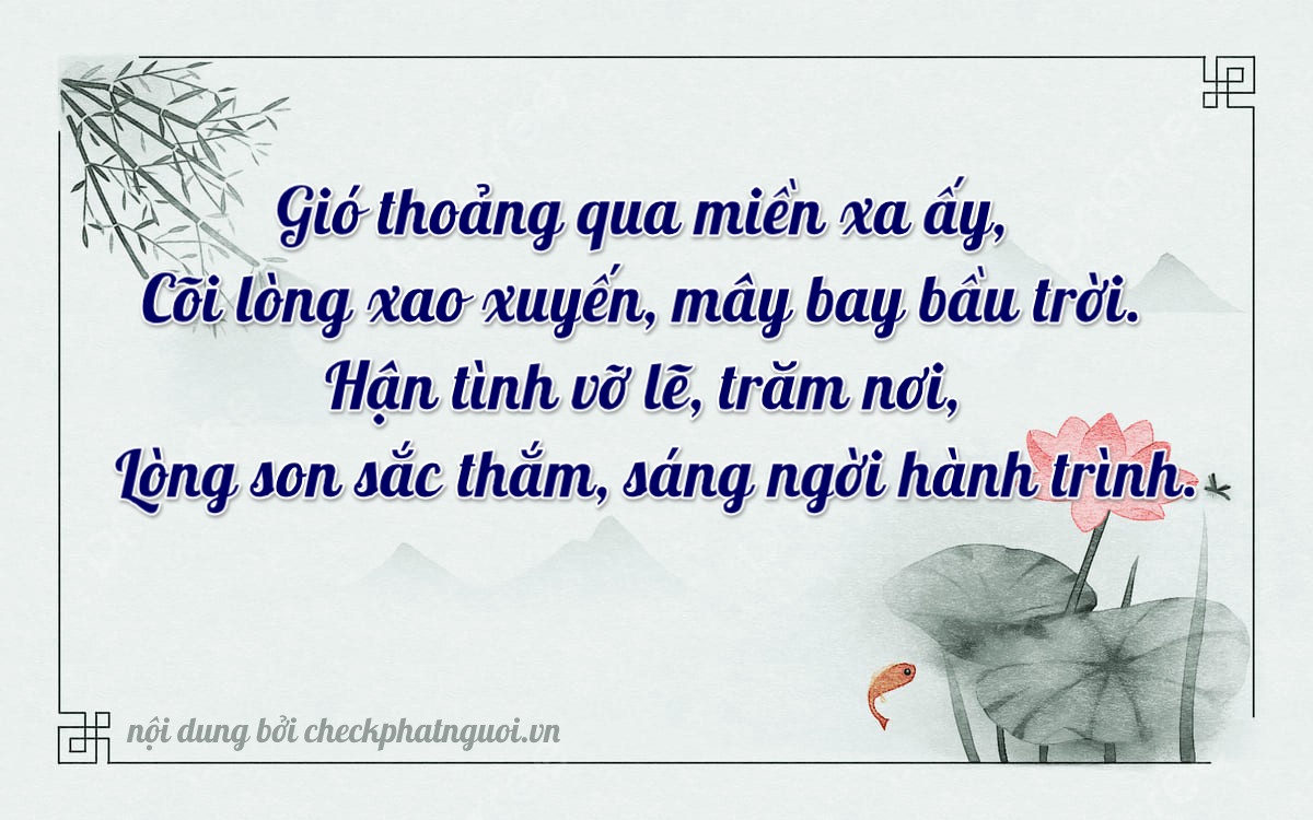 Bài thơ ý nghĩa cho <b>biển số 64C-10751</b> tại website checkphatnguoi.vn
